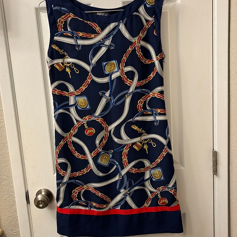 EUC small Side zip boat neck dress.